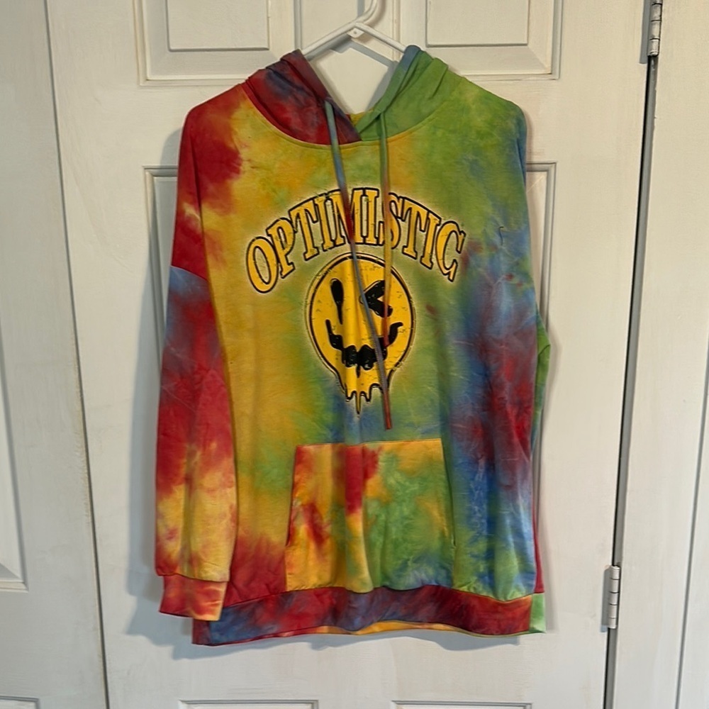 Optimistic 1x SHEIN tie dye hoodie